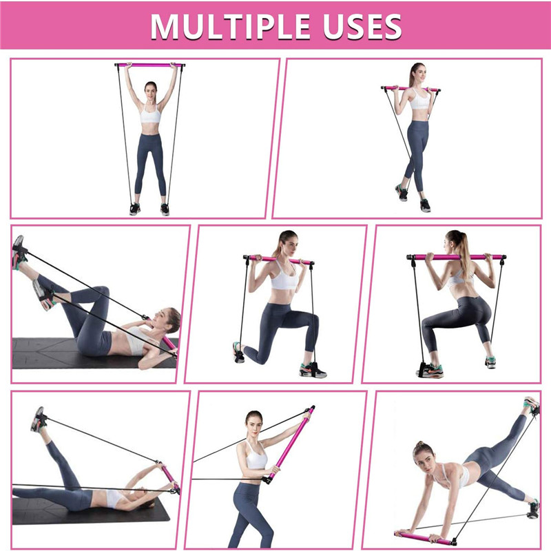 Zestaw baru Pilates, przenośne ćwiczenie jogi Piłat z oporu pętla stóp, sprzęt fitness