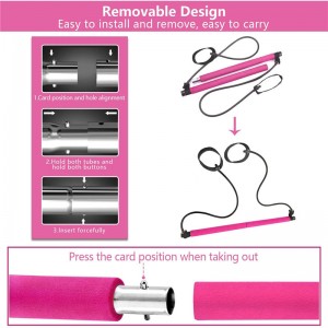 Zestaw baru Pilates, przenośne ćwiczenie jogi Piłat z oporu pętla stóp, sprzęt fitness