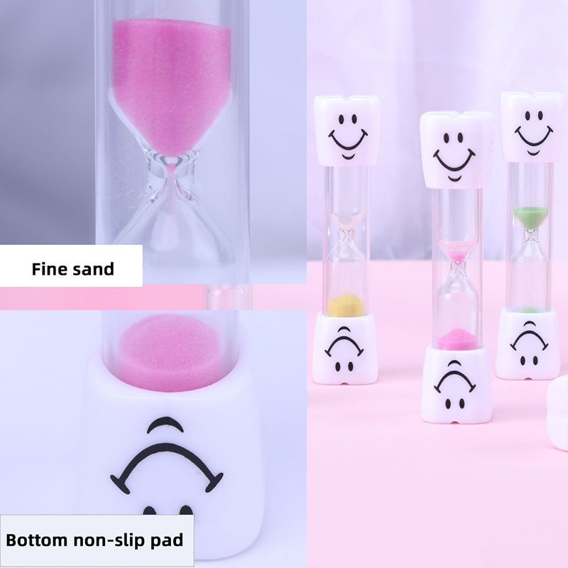 Dzieci Szczoteczka do zębów Smilly Timer Timer Hourglass Dekoracyjne ozdoby zęby uśmiechnięte twarz Timery dzieci kreatywne piasek Timer Prezenty