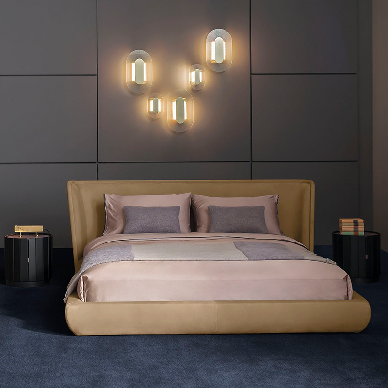 Nowoczesne meble do łóżka z łóżkiem typu queen size sofa