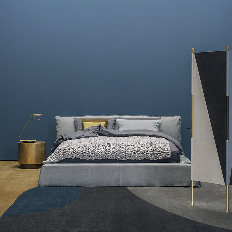 Włoski minimalistyczny designerski mistrz King Size Bed Nowoczesne łóżko z podwójnym łóżkiem podwójne łóżko