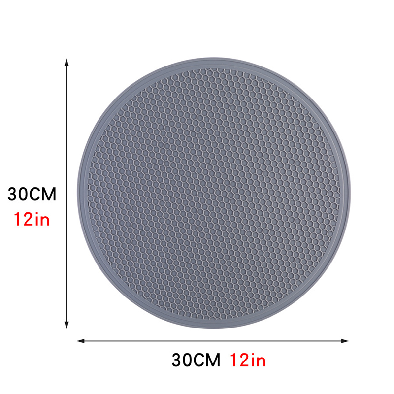 2022 NOWOŚĆ 12 -calowego wielo funkcjonalnego okrągłego kształtu odpornegona ciepło silikonowenaczyń suszący mata plastra miodu