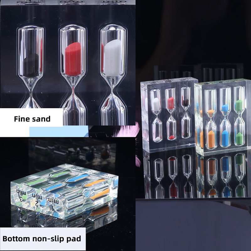 Akrylowe sandtimers 3/4/5mine piasek dla dzieci kolorowy hourglass dekoracje domowe piaskownica