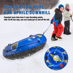 Zimowe zabawki rodzica-dzieckona zewnątrz zagęszczone zimne opornena przestrzeńnadmuchiwaną rurkę śnieżną