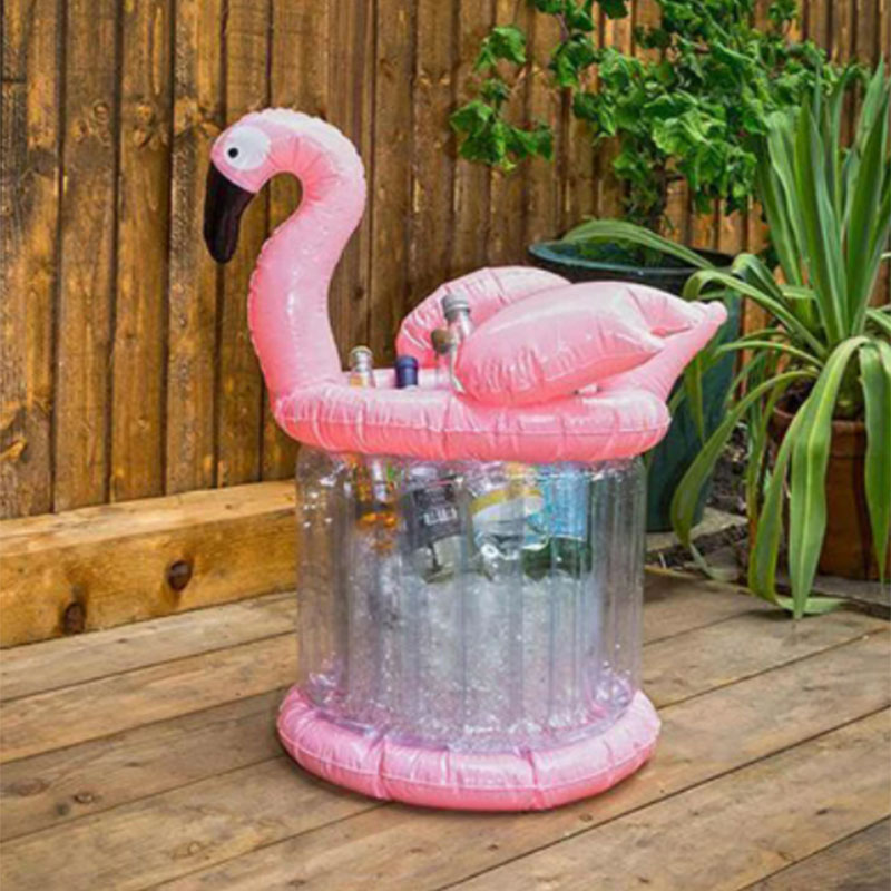Giant Pink Flamingonadmuchiwane lodowe chłodnica, letnie zabawkina imprezie basenowe akcesoria plażowe, piwne kubek barowy
