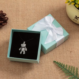 Biżuteria wysokiej klasy pudełkona pierścień Bowknot pudełko małe bransoletki pudełkona pudełko biżuterii