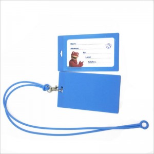 Fabrycznie hurtowa silikonowa karta identyfikacyjna odznaka identyfikatornazwa karta Pochodnik z przezroczystym oknem akrylowym