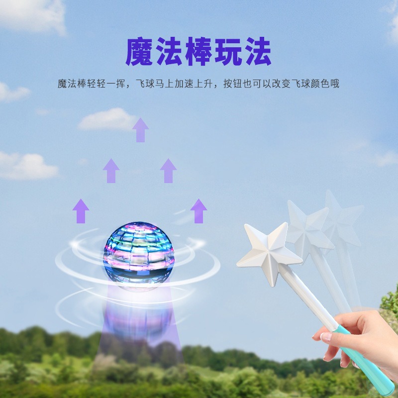 Inteligentna indukcja Whirling Ball Flynovapro Magic Flying Ball Magic Ufo Flying Ball Gyro Toy