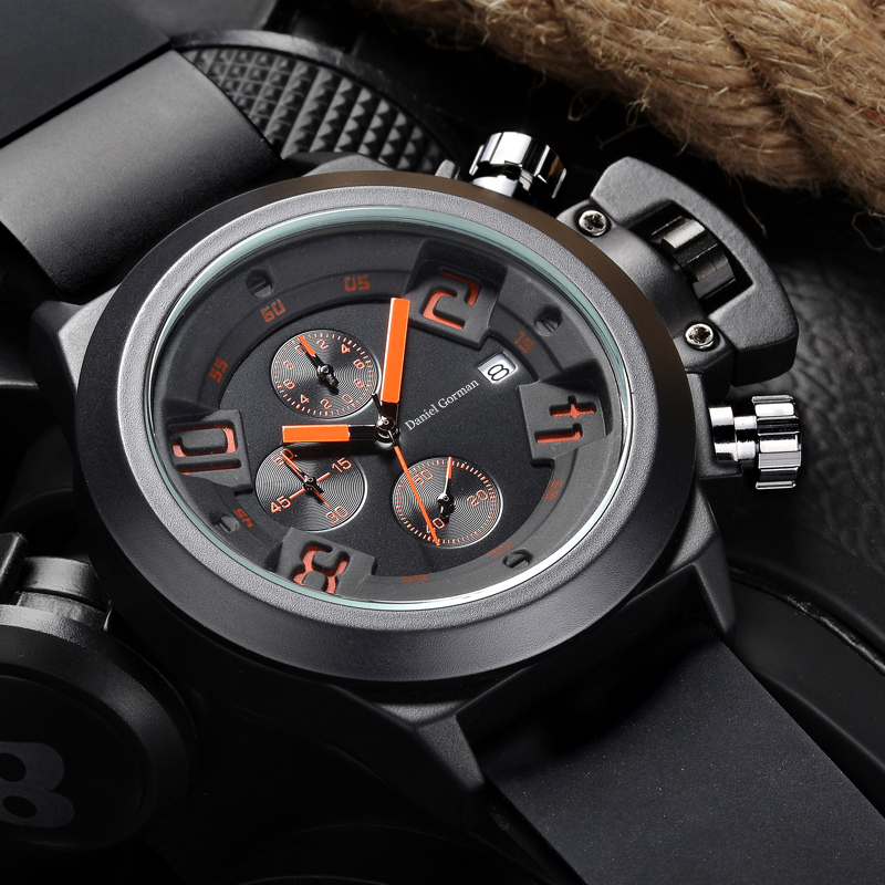 Daniel Gormantop Brand Luksus Sport Watch Men Watches Watter Watches Blue Guma Pasek Automatyczne wodoodporne zegarki RM2208