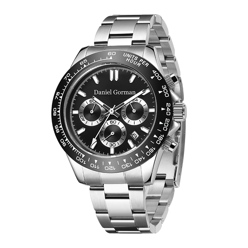 Daniel Gorman Brand Hurtownia Pasek Luksusowe męskie zegarki Lumoinous Wodoodporne chronografie zegarki Wristrm220428