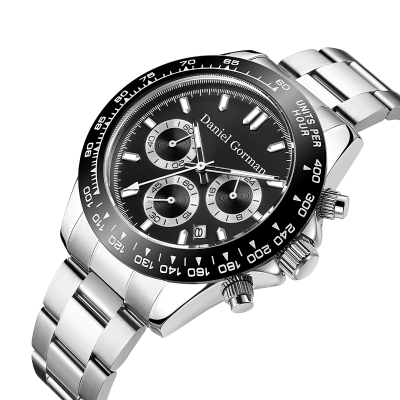 Daniel Gorman Brand Hurtownia Pasek Luksusowe męskie zegarki Lumoinous Wodoodporne chronografie zegarki Wristrm220428