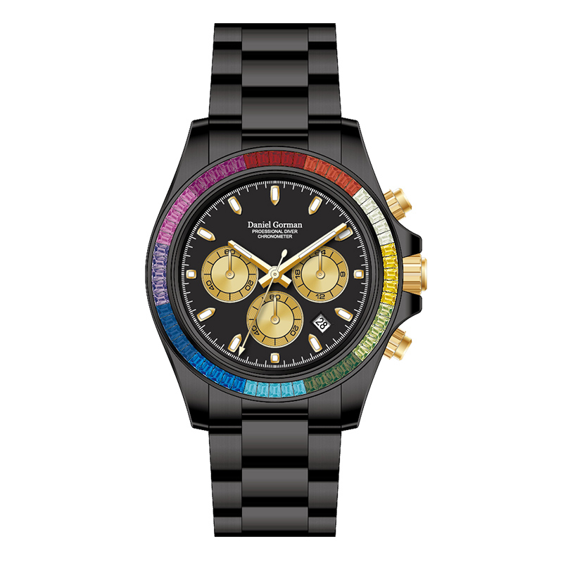 luksusowy zegarek kwarcowy stalnierdzewna WatchDG9003