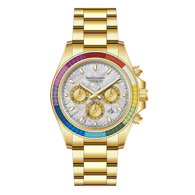 luksusowy zegarek kwarcowy stalnierdzewna WatchDG9003