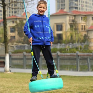 huśtawka LED świecąca okrągłe kolorowe wiszące kolorowe zmieniające się meble LED Huśtawka oponowa