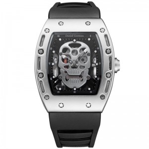 Fashion Skull Men\'s kwarc zegarek Daniel Gorman Go11 Creative Dial Watch dla mężczyzn zegarków Gold Life Waterproof Men\'s Watches Style Sports Style