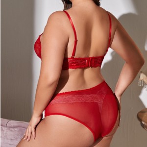 Seksowna uprzęża kwiatowa koronkowa bielizna