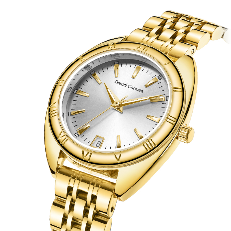 Daniel Gorman AN22415 Unikalny projekt luksusowy moda Watch Gold Ice Bound Watch Women Luksus