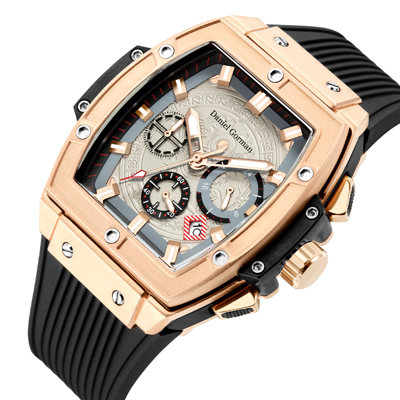 Daniel Gormango13 Brand Waterproof Watch Watch Men's Clock Fashion Sport Sports Unikalny kwarcowy zegarek luksusowy Square Men