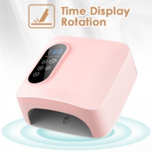 M&R 601PRO 72W Bezpośrednie lampa paznokciowa, suszarka do paznokci LED, 15600 mAh bezprzewodowa lampa kurcząca szybkie lakier do paznokci, profesjonalne żelowe światła paznokcinarzędzia manicurenarzędzia do domu i salonu (możliw...