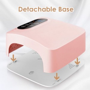 M&R 601PRO 72W Bezpośrednie lampa paznokciowa, suszarka do paznokci LED, 15600 mAh bezprzewodowa lampa kurcząca szybkie lakier do paznokci, profesjonalne żelowe światła paznokcinarzędzia manicurenarzędzia do domu i salonu (możliw...