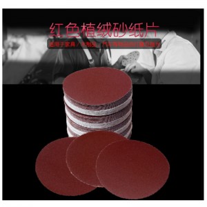 Papier ścierny z czerwonego i białego piasku