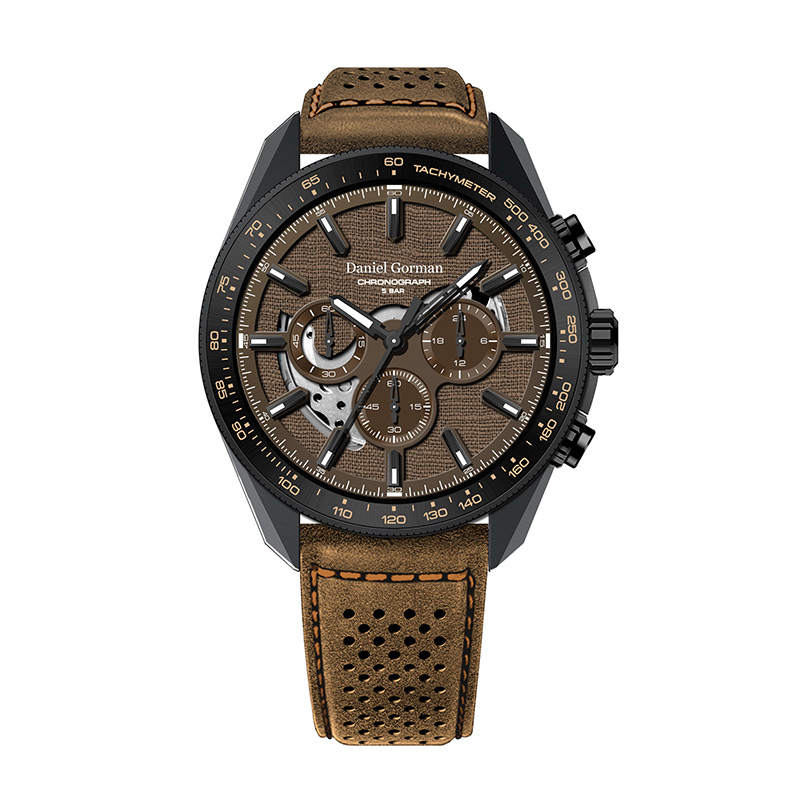 Daniel Gormandg9006 Watch Men's Watch OEM OEM ze stalinierdzewnej Japońskie Ruch Chronografu Sapphire Glass Watch Sapphire Glass