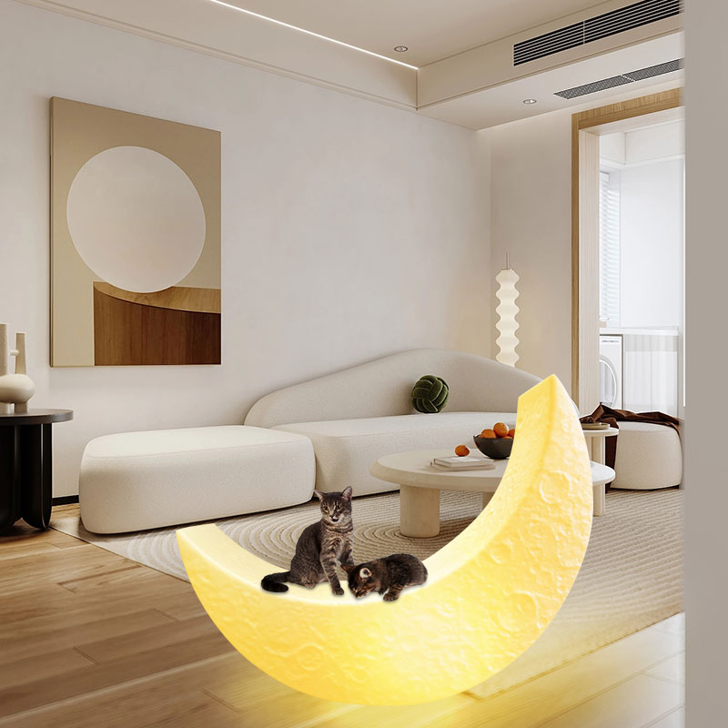 Imprezy LED świetliste krzesłona zewnątrz/indoor plastikowa lampa księżyca Luminous LED Księżyc bujany