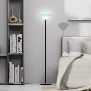 2022 NOWOŚĆ NORDIC Minimalistyczna lampa podłogowa domowego, stojąca pilot RGB Lampa podłogowa LED, kreatywna Diamond Dimmable salonna zewnątrz Lampa podłogowa ogrodowa z kutym żelaznym słupkiem lekkim