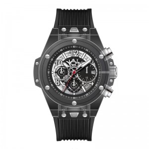 Daniel Gormanrm2209 Automatyczne akrylowe przezroczyste projektowanie kwarcowych zegarek Watch Haterproof Men Watch Business Watch Men Watch