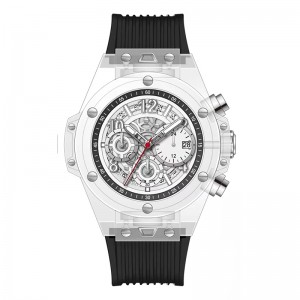 Daniel Gormanrm2209 Automatyczne akrylowe przezroczyste projektowanie kwarcowych zegarek Watch Haterproof Men Watch Business Watch Men Watch