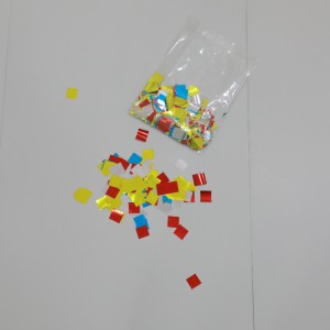 Kręgi konfetti papieru tkankowego