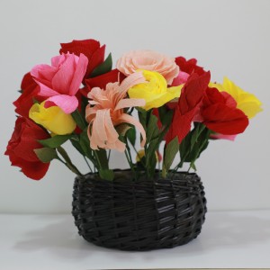 Papier krepowyna kwiat