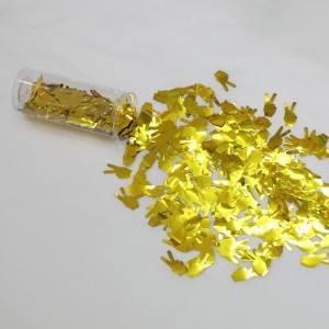 Złoty push pop confetti poppers