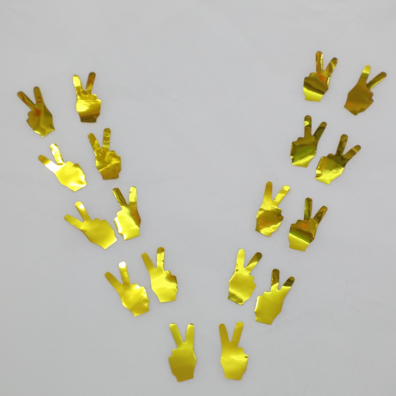 Złoty push pop confetti poppers