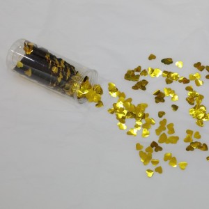 Złoty push pop confetti poppers