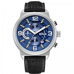 Baogela Men\'s Black Sports Quartz Watch Watch Analog Timing Watch Watch Men Straż 1709 Black Blue