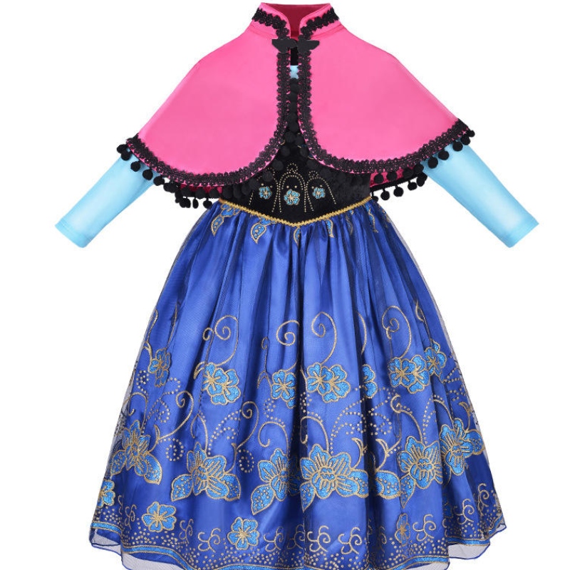 Dziewczyny Roszpunki sukienki Dzieci Summed Fancy Fancy Costume Kostum