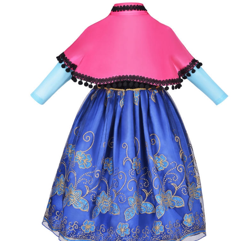Dziewczyny Roszpunki sukienki Dzieci Summed Fancy Fancy Costume Kostum