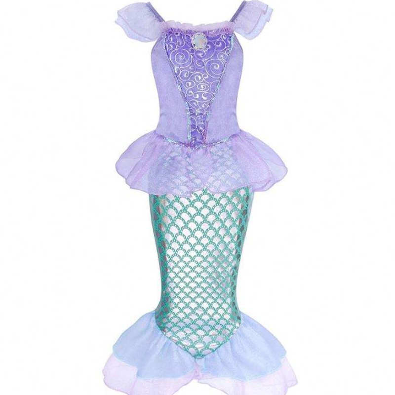Dziewczyny Little Mermaid Halloween Kostium Kostium Dzieci Ariel Dress Kid