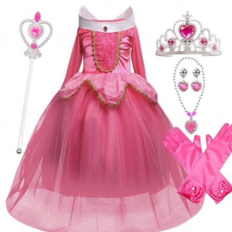 Halloween kostium dzieci Śpiąca królewska Księżna Party Girls Costume Dress 2-10 lat Aurora Princess Dress HCSP-002