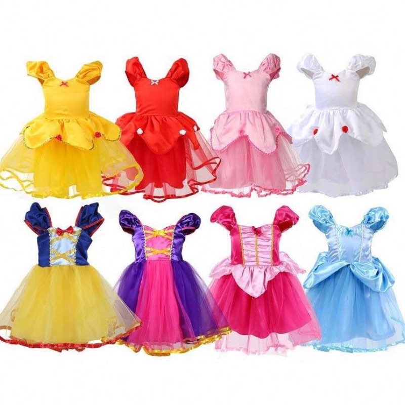 Party kostiumowe Dress Up Princess Rapunzel Baby Girl Party Dresses Princess Birthday DGHC-031