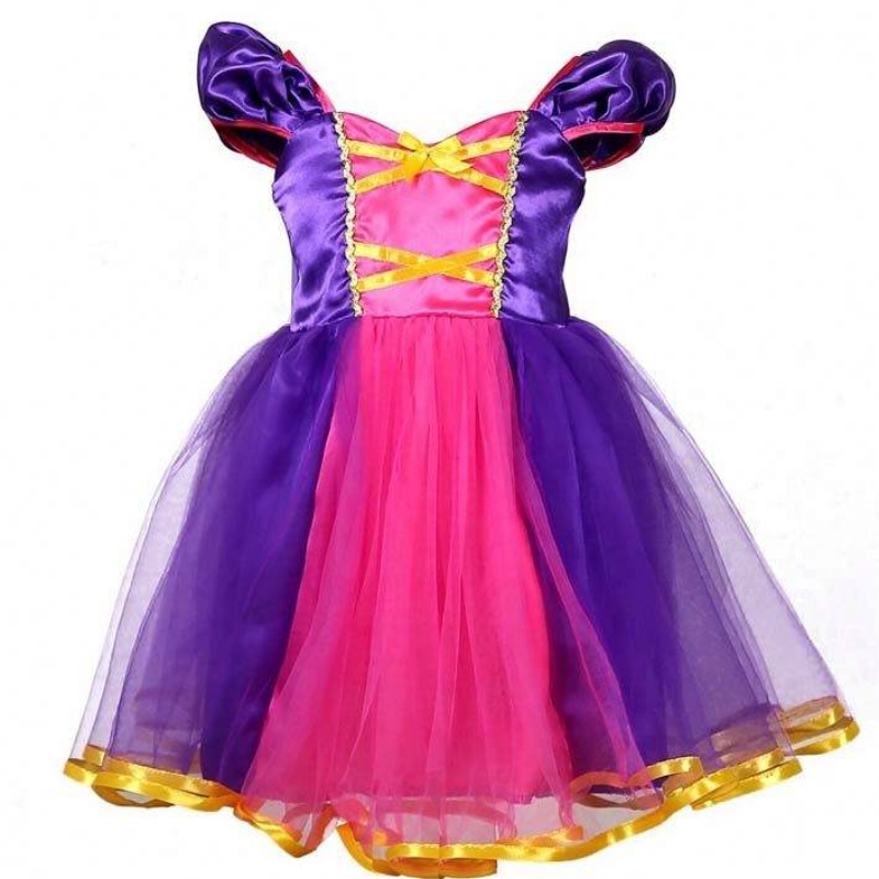 Party kostiumowe Dress Up Princess Rapunzel Baby Girl Party Dresses Princess Birthday DGHC-031