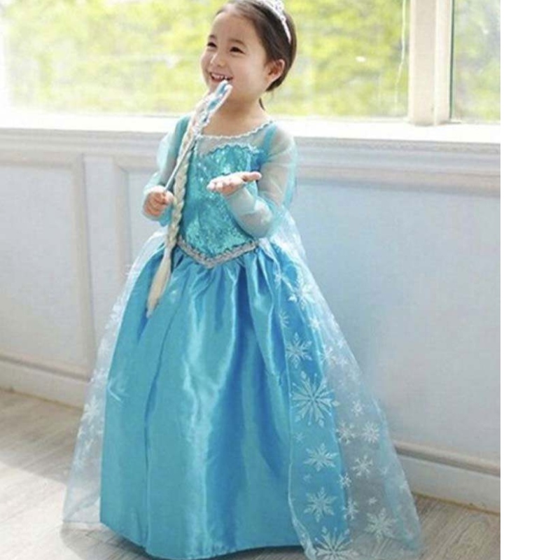 Dzieciowe przyjęcie urodzinowe Księżniczka Cosplay Elsa 2 Dziewczyny Dress DGHC-002