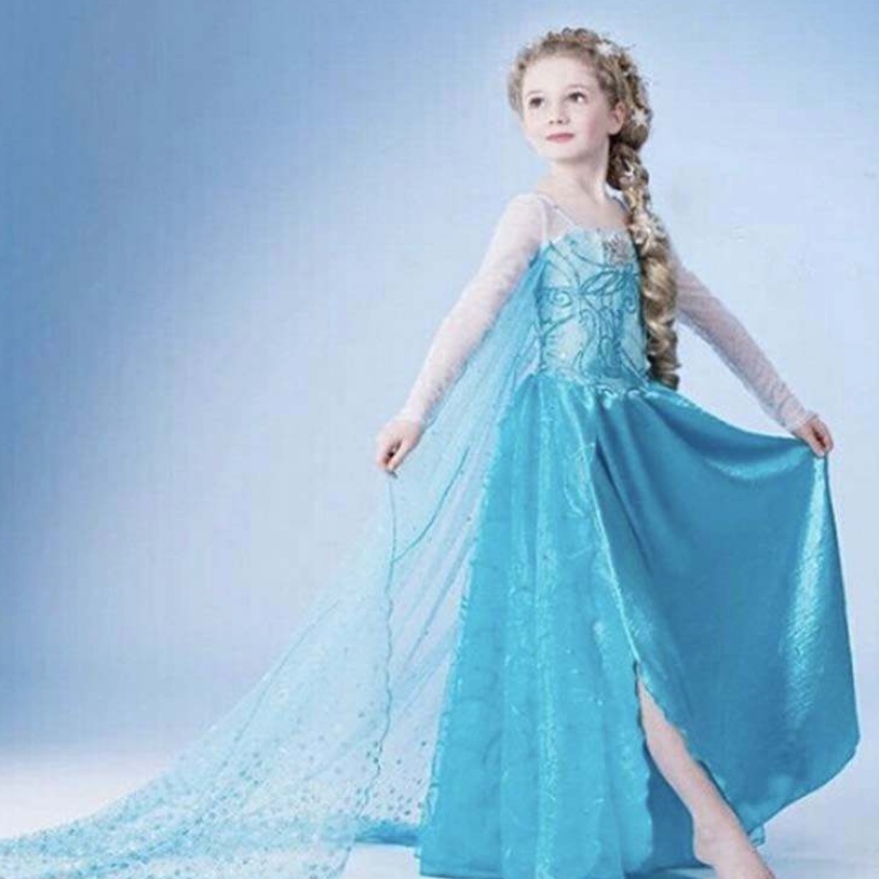 Dzieciowe przyjęcie urodzinowe Księżniczka Cosplay Elsa 2 Dziewczyny Dress DGHC-002