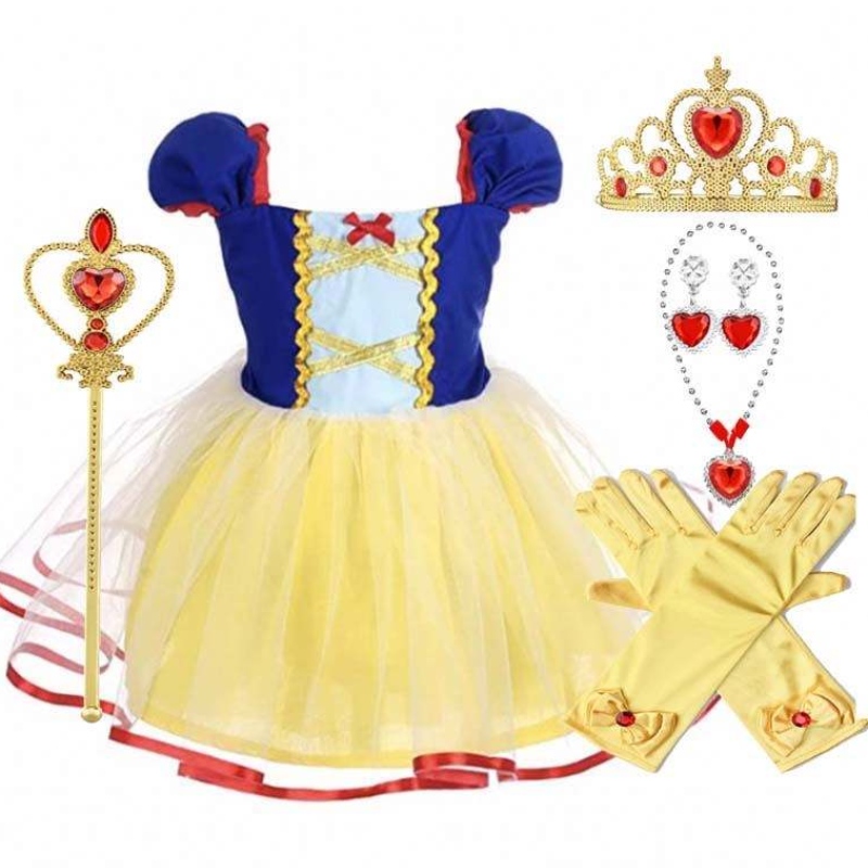 2022 Baby Little Toddler Girls Princess Snow White Halloween Costumes Girls Dress HCSW-003