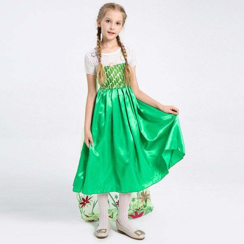 Amazon Top Seller Girl Dress Costume Kostium księżniczki Anna Kids Dress Elsa za 4-10Y HCGD-019
