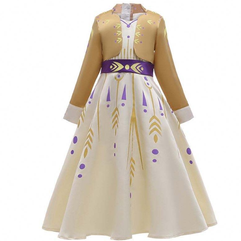 2022 Nowa fantazyjna sukienka Królowa śniegu Elsa 2 Fancy Dress Costume Halloween HCGD-016