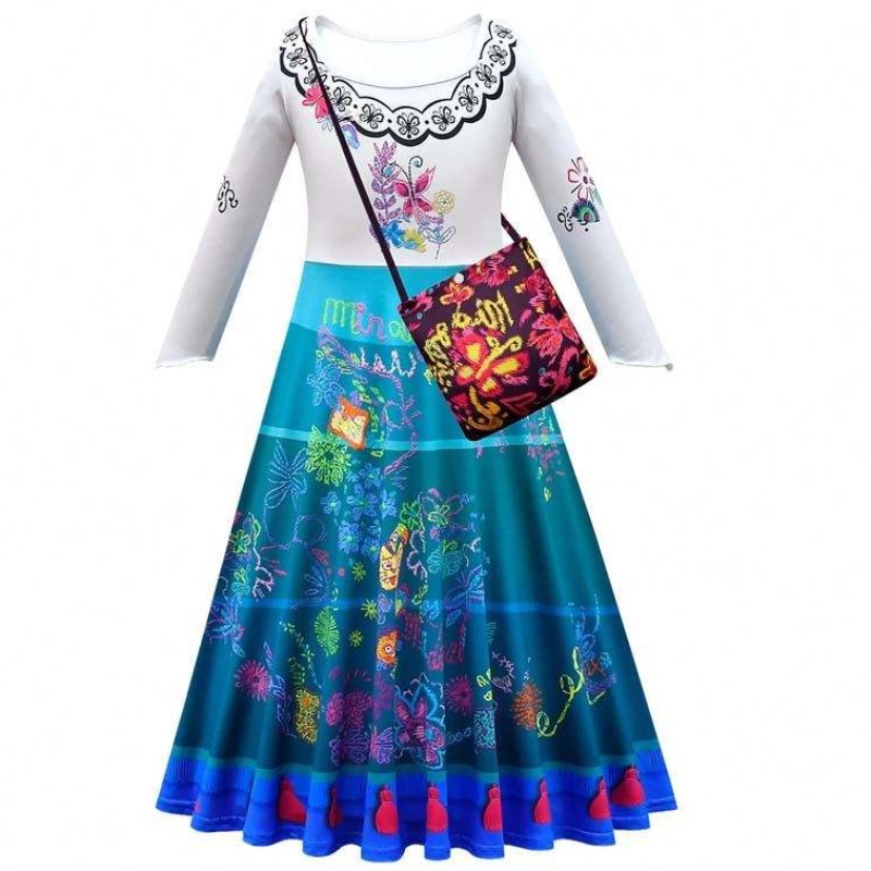 Produkty trendów 2022 90-160 cm Halloween Księżniczka Dress Isabela Madrigal Encanto Mirabel Cosplay HCIS-012