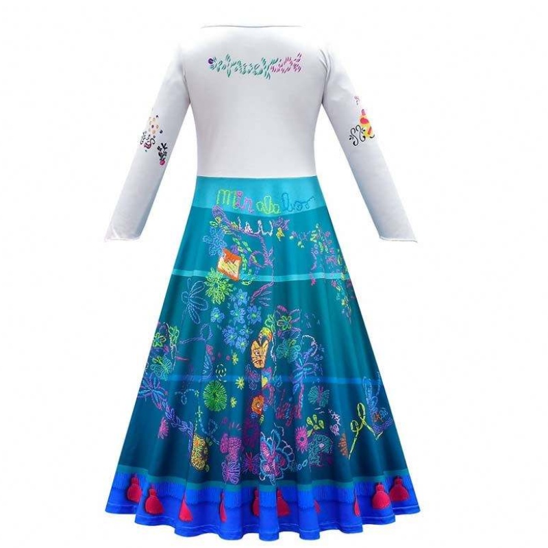 Produkty trendów 2022 90-160 cm Halloween Księżniczka Dress Isabela Madrigal Encanto Mirabel Cosplay HCIS-012