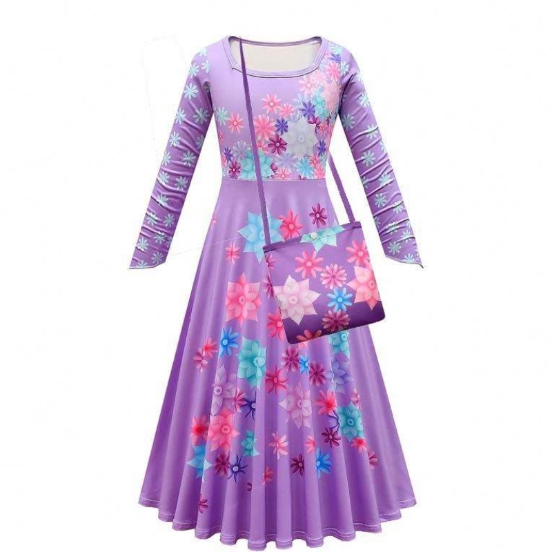 Produkty trendów 2022 90-160 cm Halloween Księżniczka Dress Isabela Madrigal Encanto Mirabel Cosplay HCIS-012